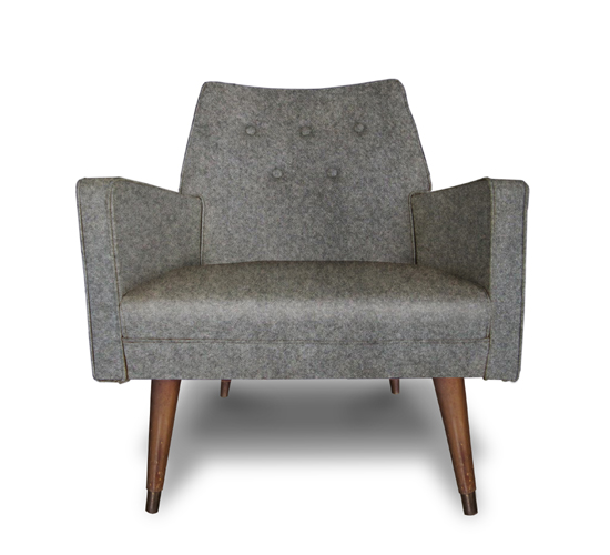 Grey Felt chair