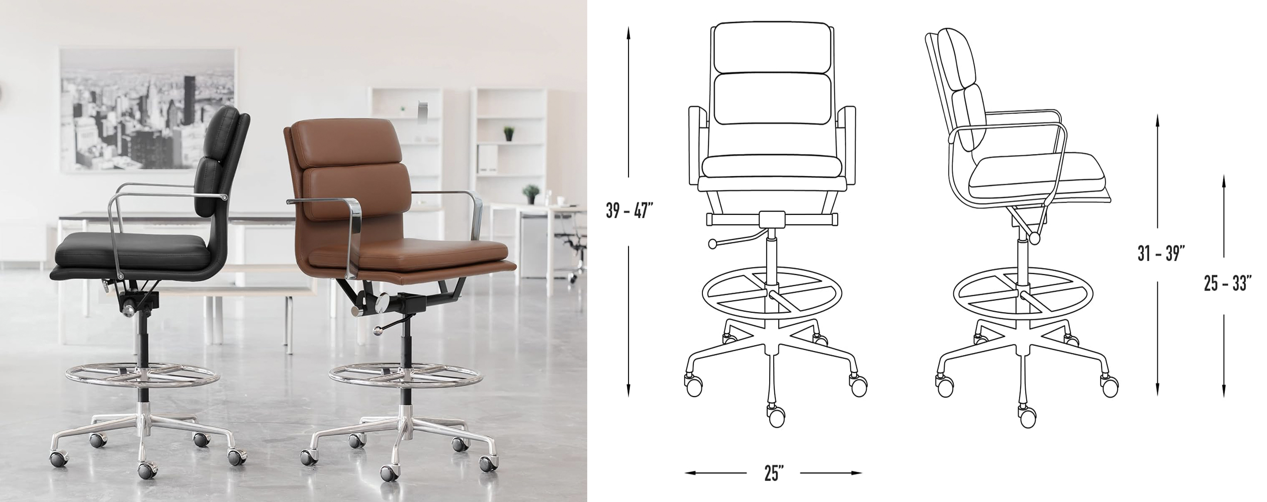 Soho II Sit/Stand Desk Chair - Holiday Gift Guide for Architects 2023