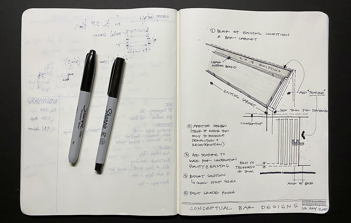 Architectural Concept Sketch - Bar