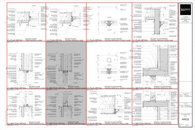Architectural Graphics 101 - Detail Sheet layout by Dallas Architect Bob Borson