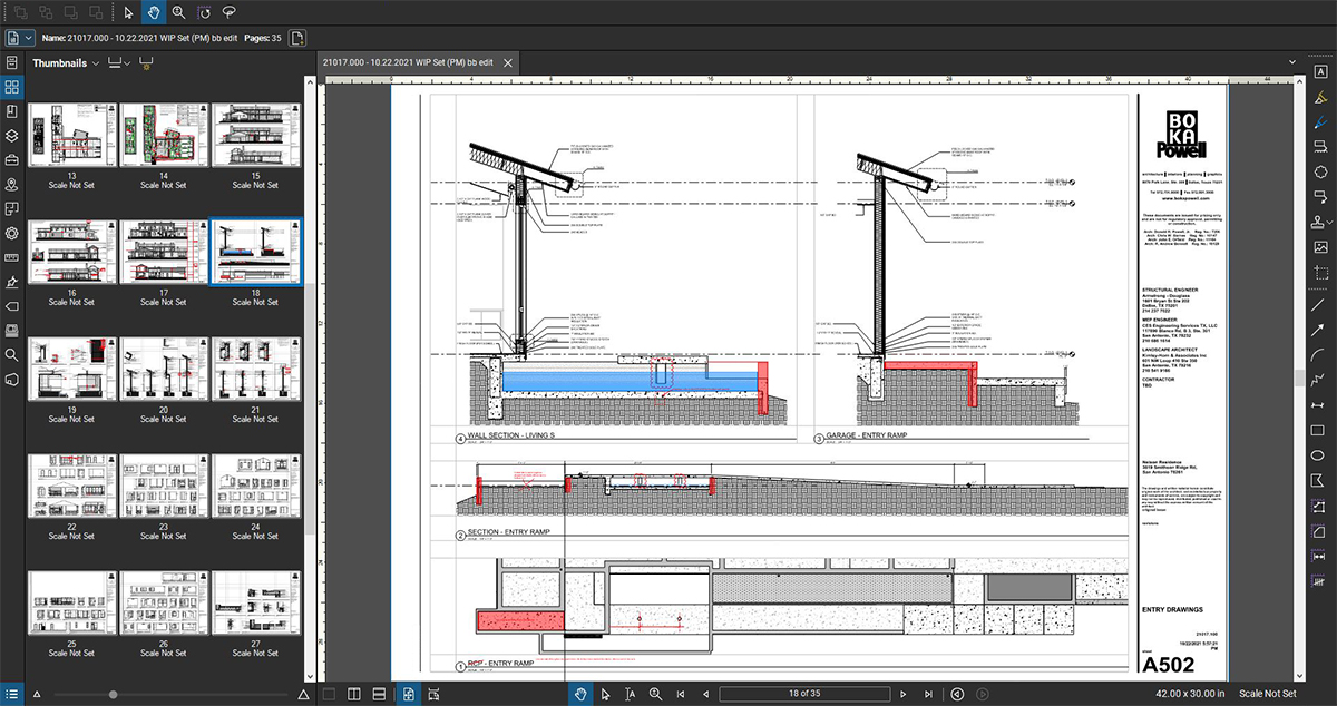 Architectural Graphics - Water Feature Details