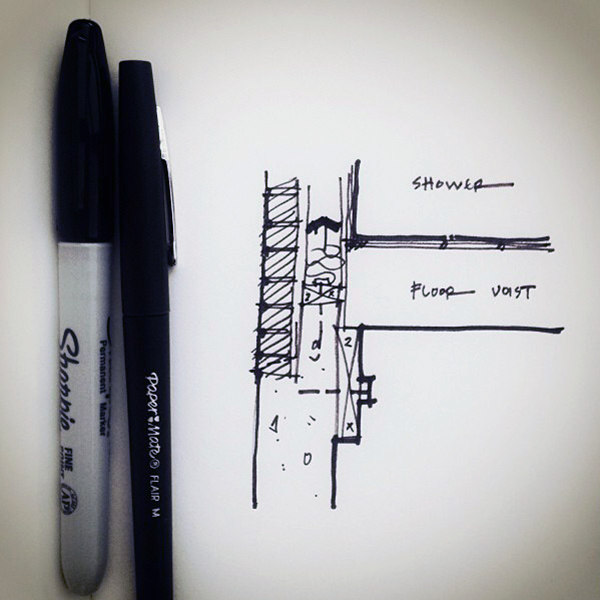 Architectural Sketch detail line weight