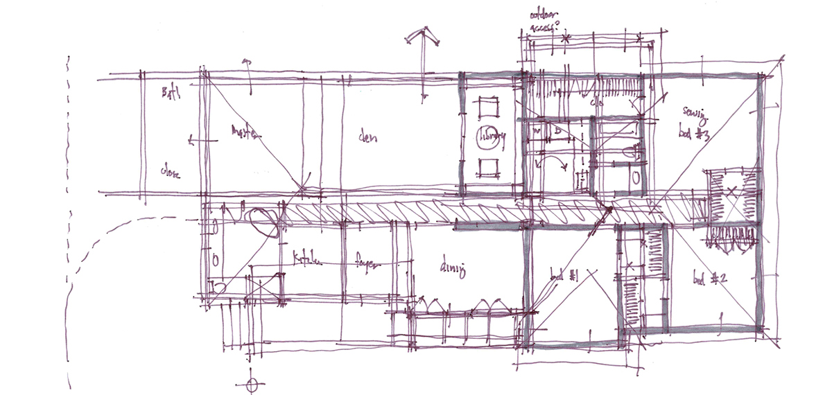 Architectural Sketch Series Schematic Design 04 by Bob Borson