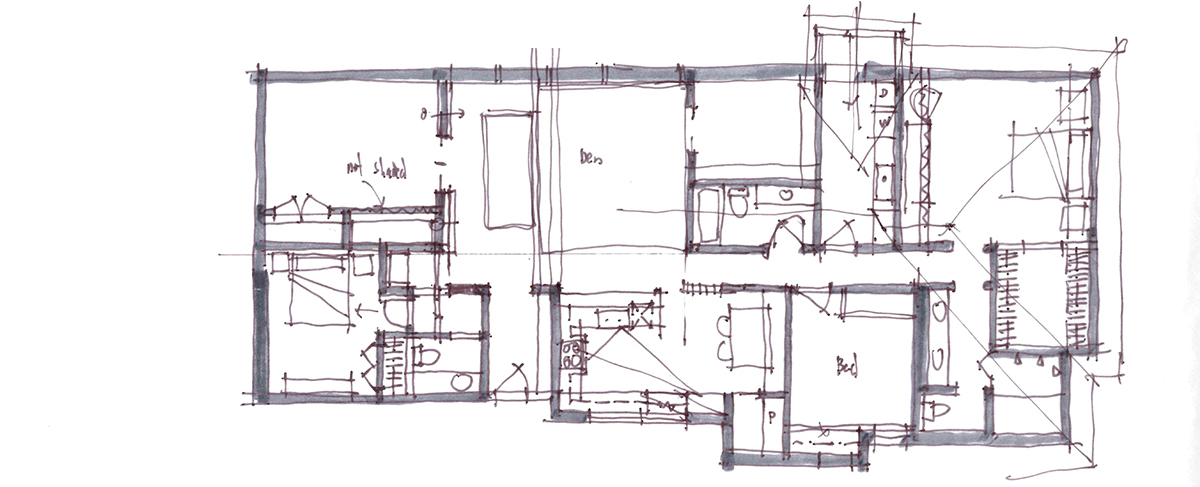 Architectural Sketch Series Schematic Design 06 by Bob Borson