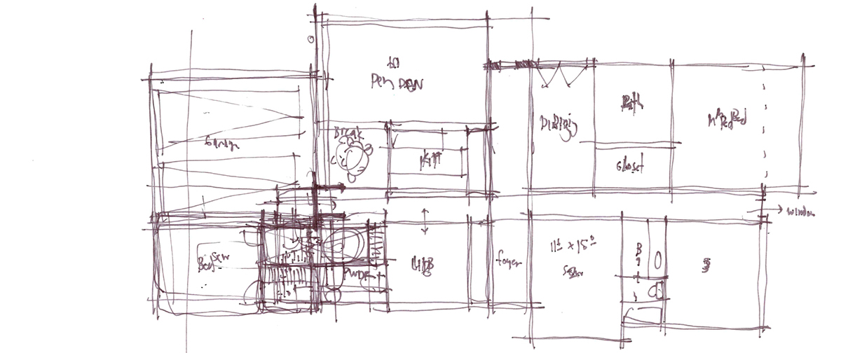 Architectural Sketch Series Schematic Design 09 by Bob Borson