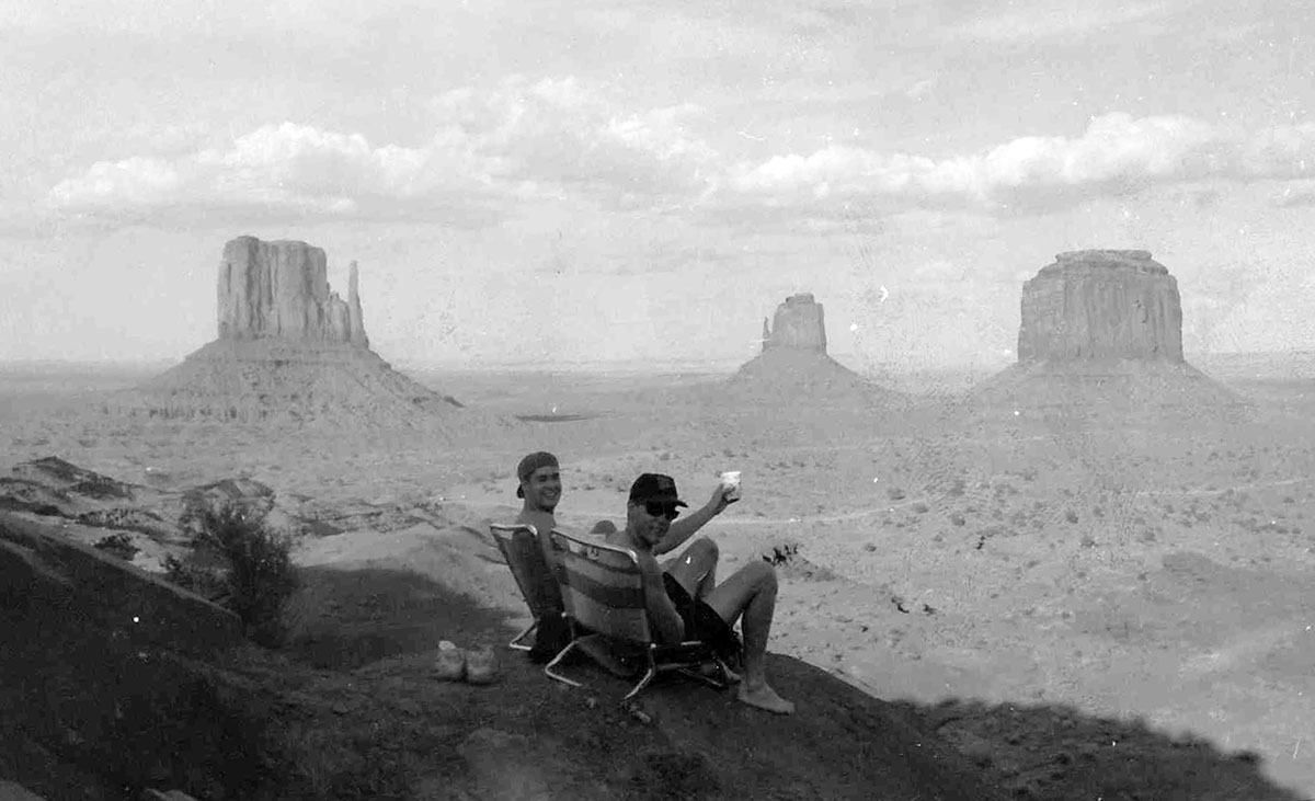 Bob Borson and Mike Buesing at Monument Valley (1992)