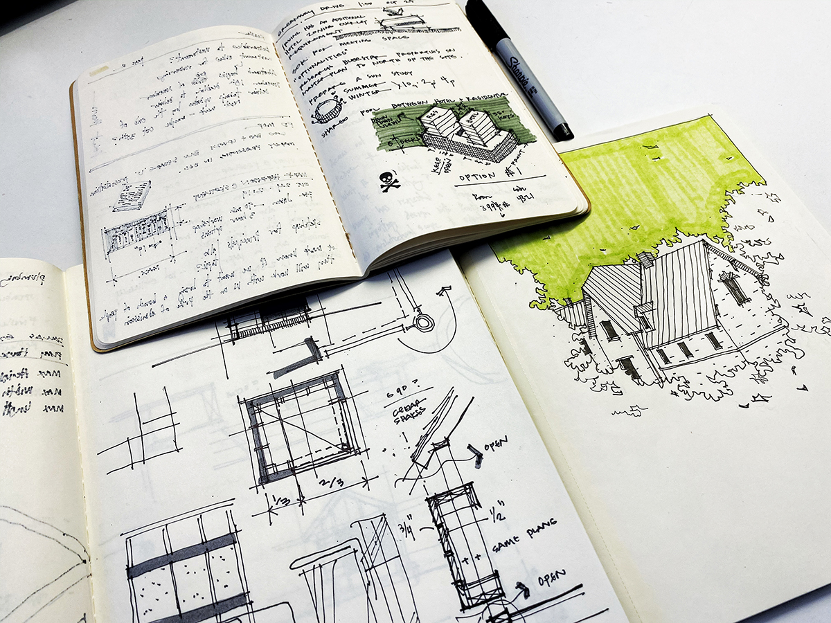 Dallas Architect Bob Borson - Sketchbooks June 2020