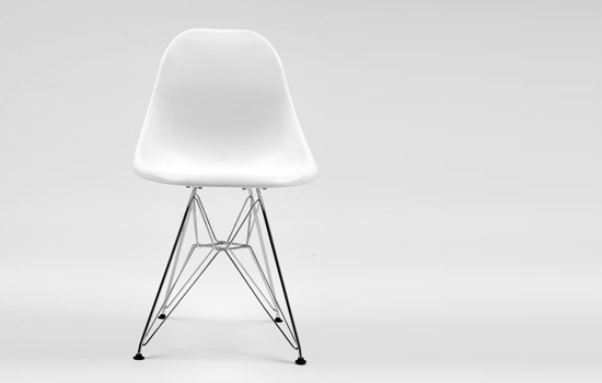 Eames Molded Plastic Side Chair with Wire Base knockoff