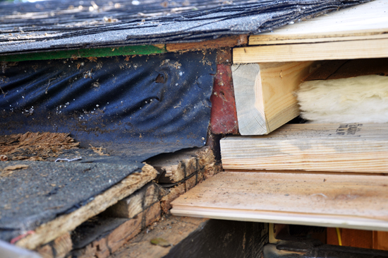 existing roof flashing