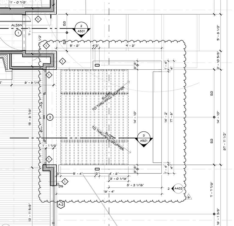 Bob Borson - construction drawing front porch floor plan