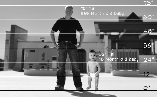 How tall are babies - architectural scale figures
