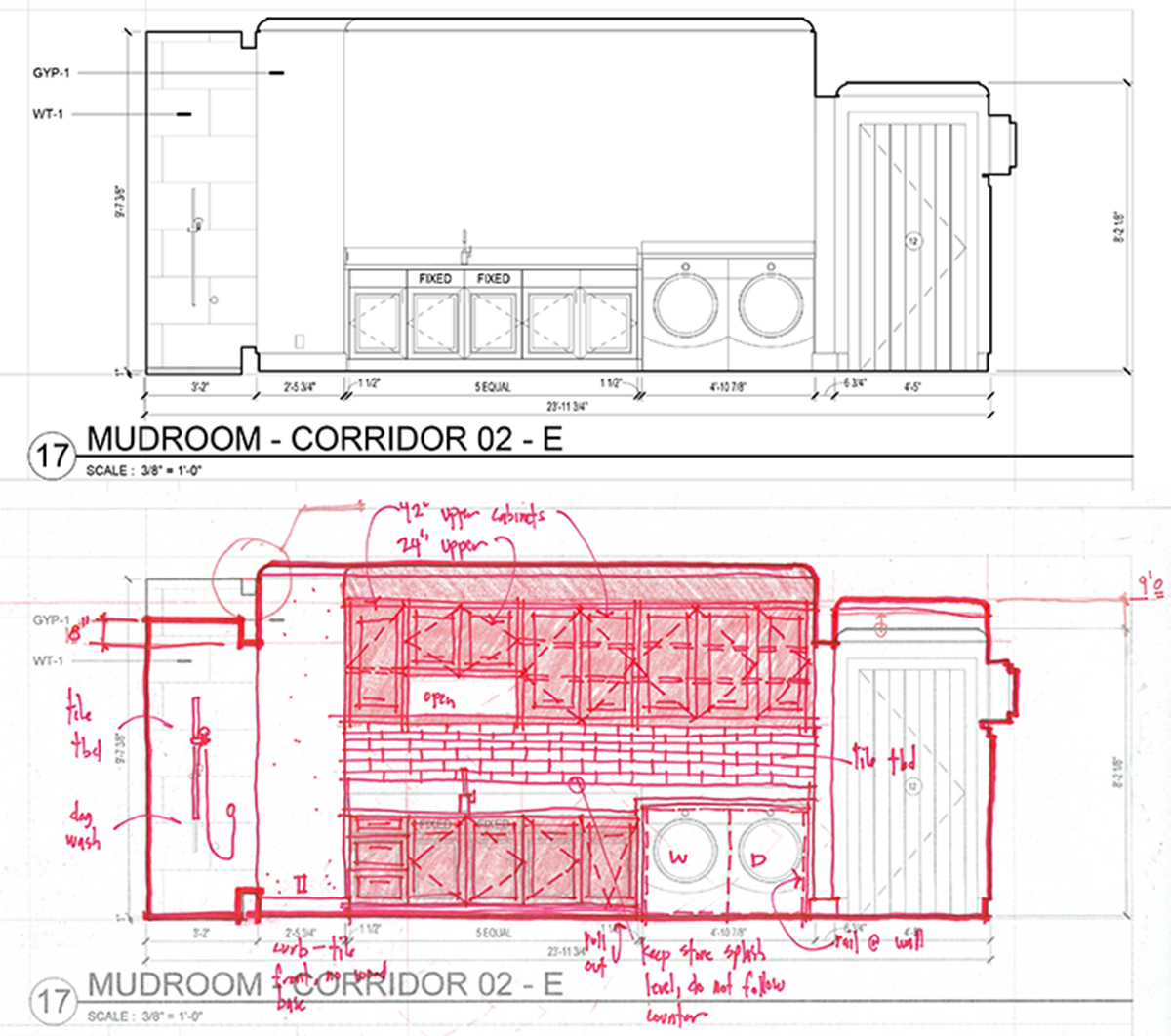 Isolated Elevations Mudroom Elevation 02