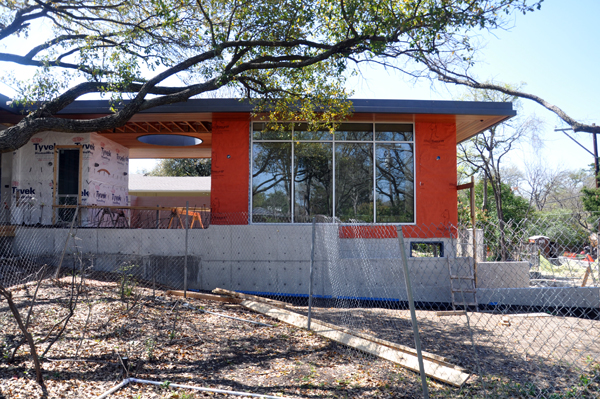 KHouse Modern Oculus Cooking Porch from the rear yard