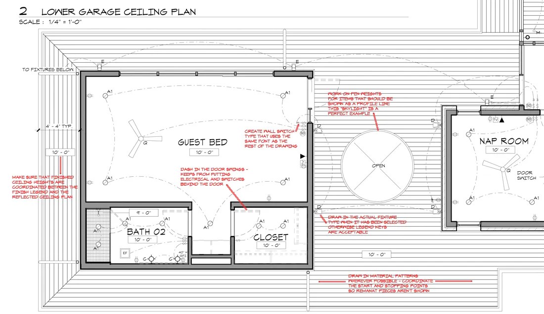KHouse Modern Graphic Standards Reflected Ceiling Plan