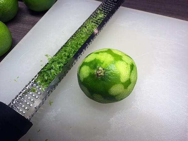 making lime zest