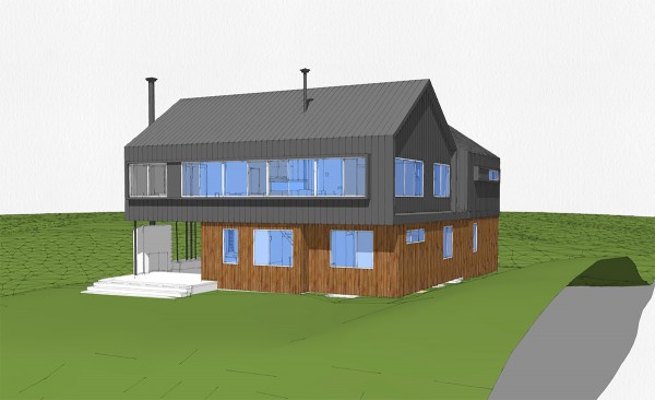 Modern Cabin Perspective 04