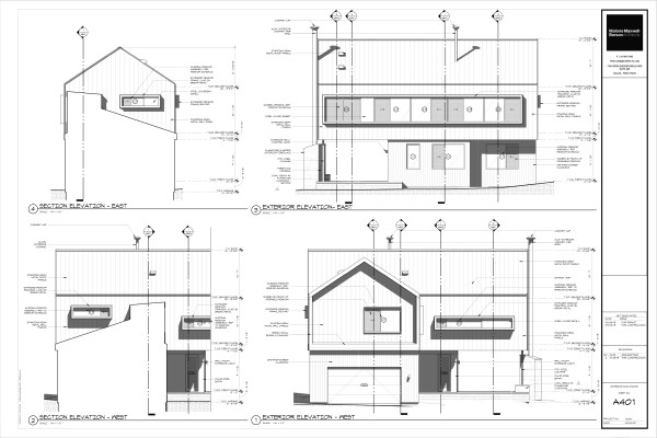 Modern House Drawings Bob Borson A401