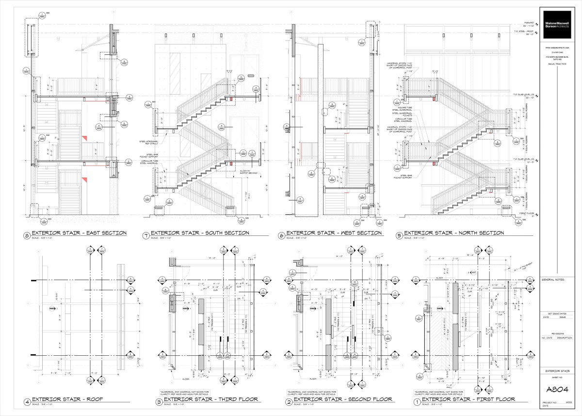 Oak Grove Stair Sections 01 by Bob Borson