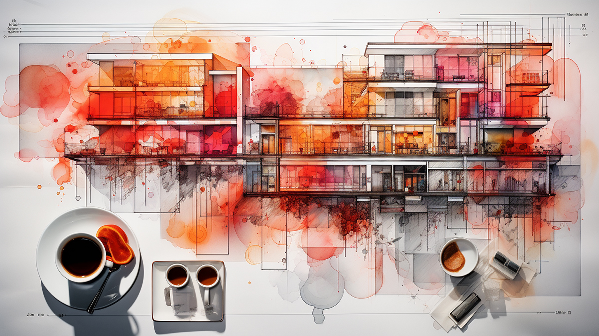 Architectural drawings on a table - Ask the Show Fall 2023