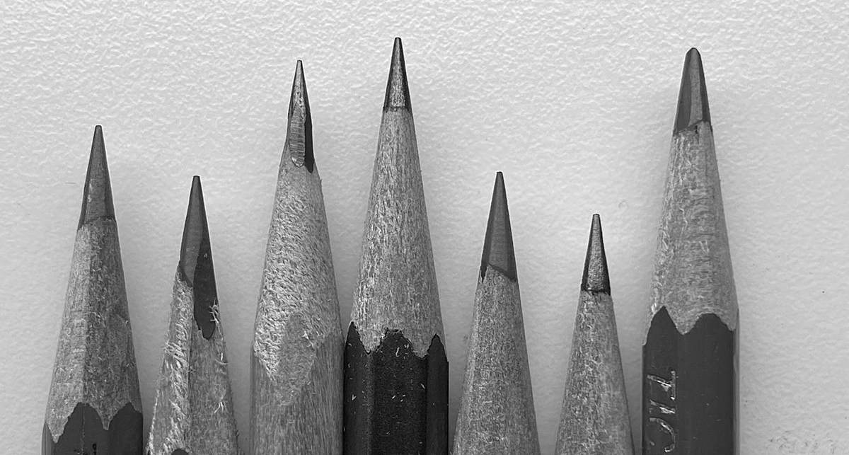 sharpened pencil tips - things architects like