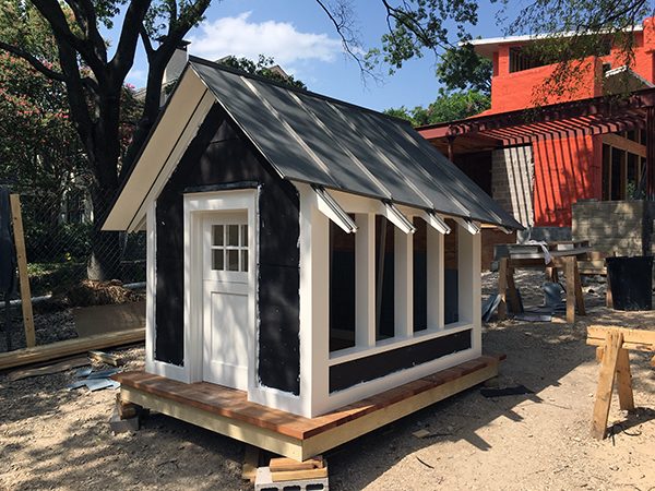 The Cottage House prior to siding installation