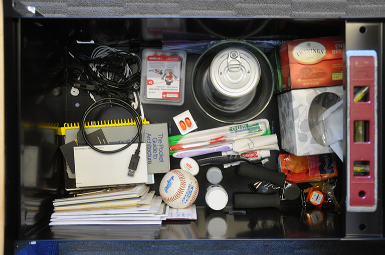 Bob Borson's junk drawer - plan view